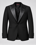 Tailored fit AV1 suit Black- (pure S150’ wool)
