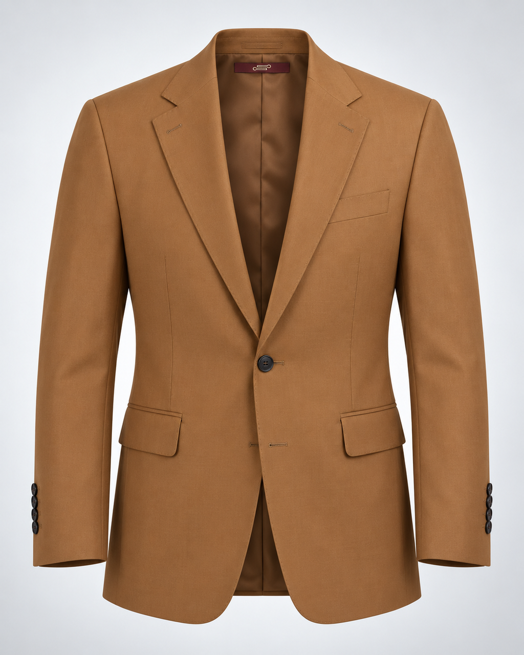 Tailored fit AV1 suit  (pure S150’ wool)/BROWN