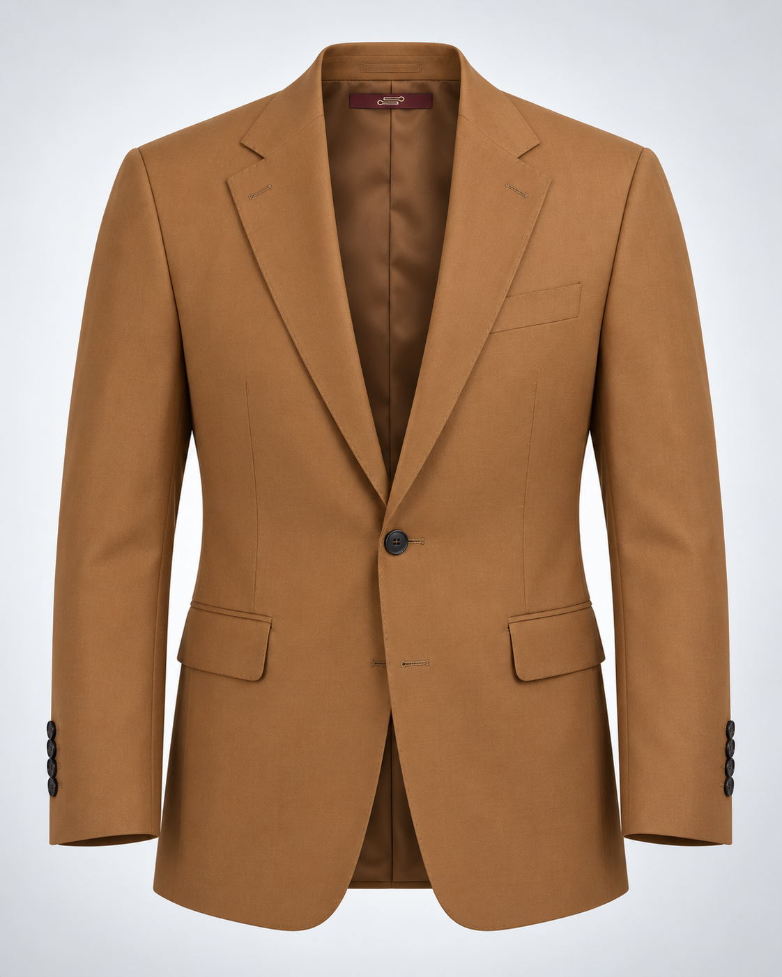 Tailored fit AV1 suit  (pure S150’ wool)/BROWN