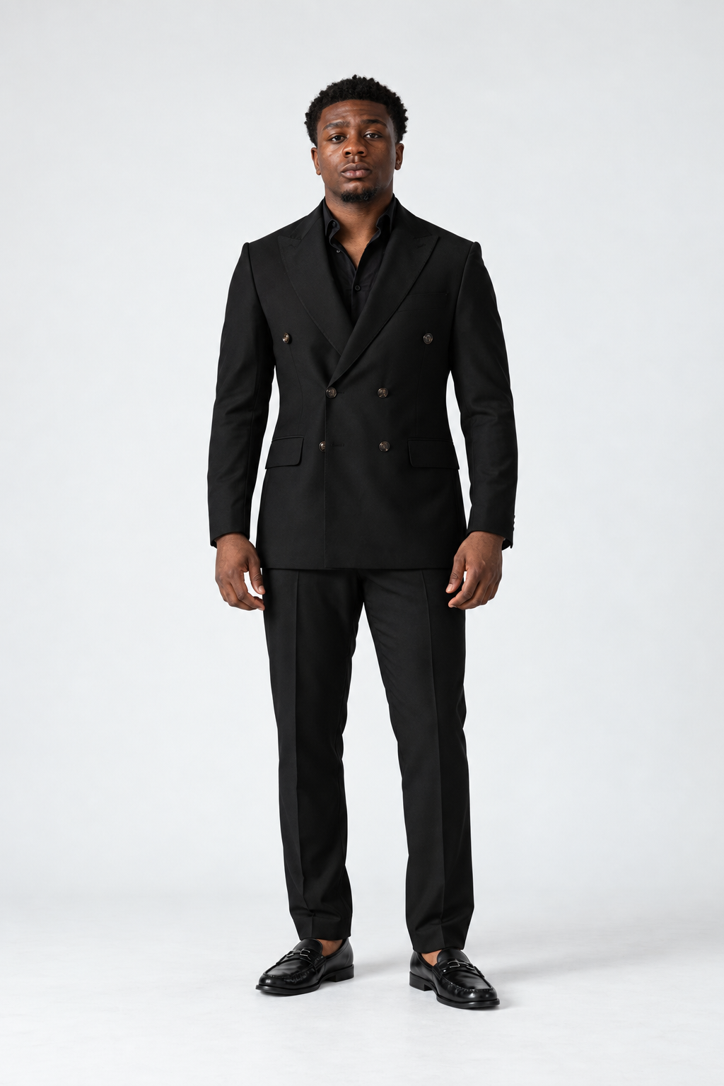 (pure S150’ wool) BLACK