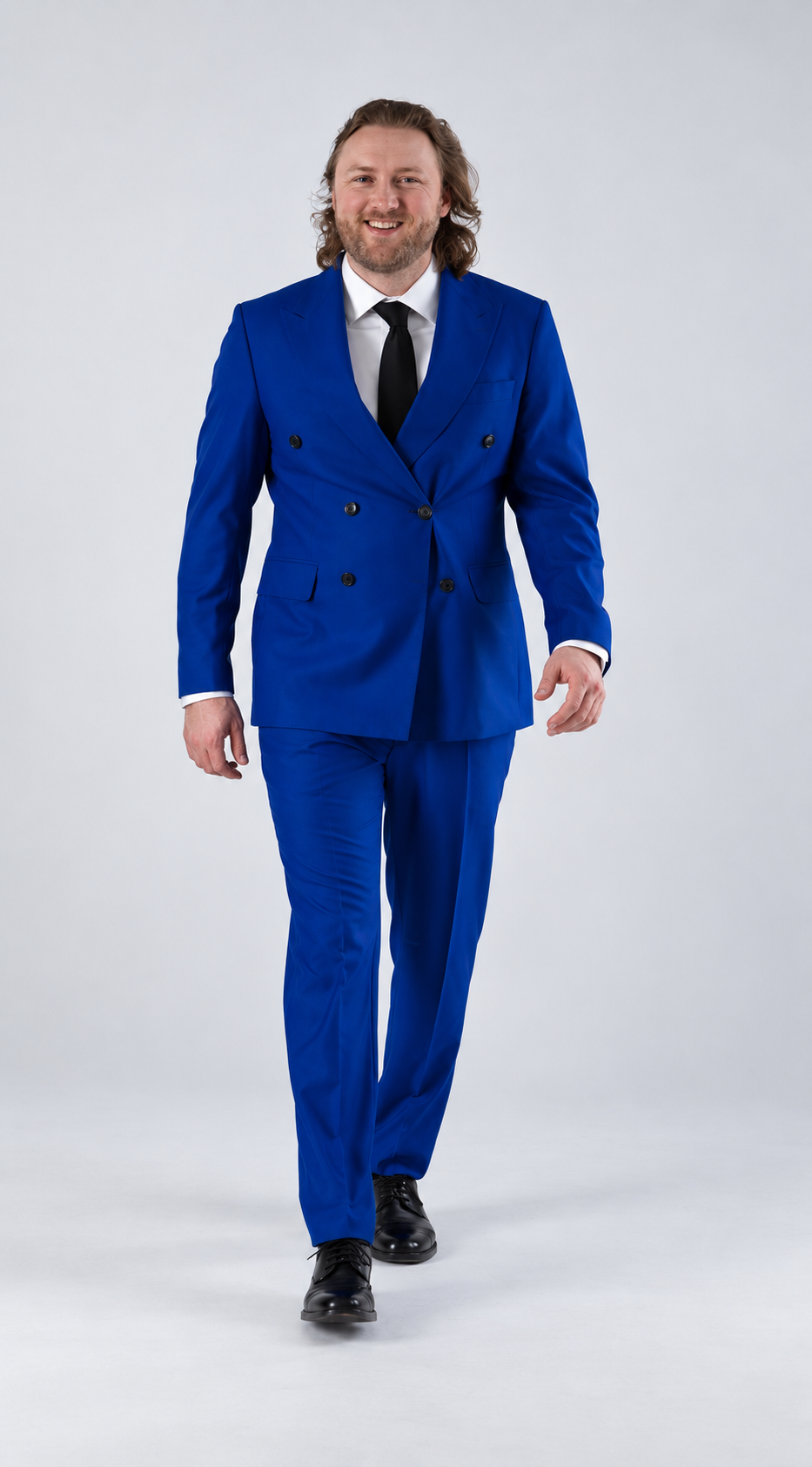 Tailored fit AV1 suit  (pure S150’ wool) BLEU