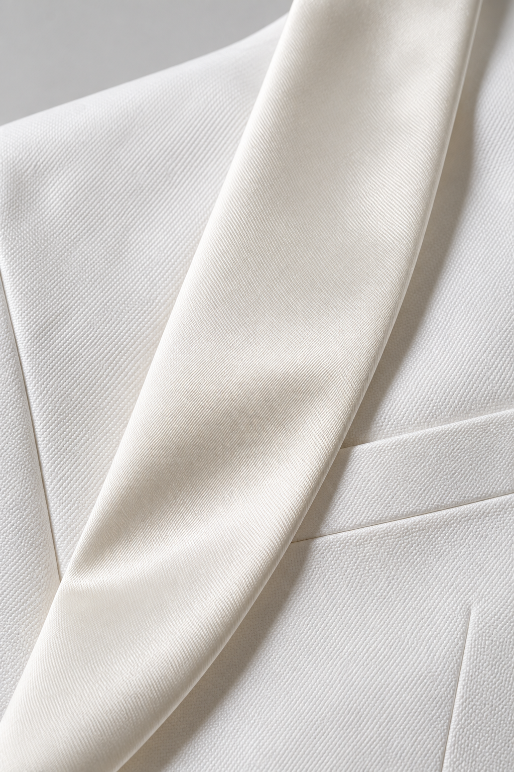 Tailored fit AV1 suit/ WHITE