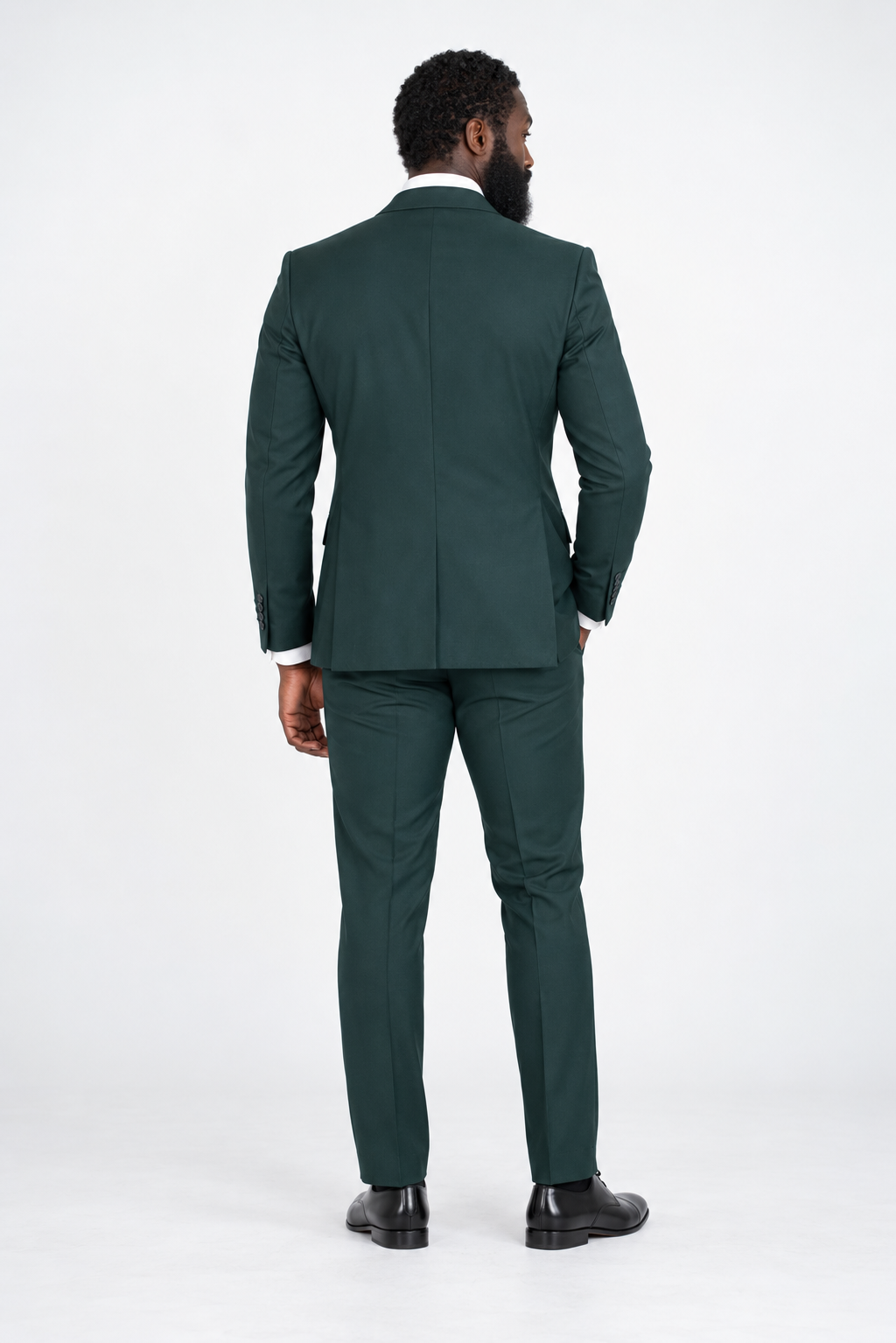 Tailored fit AV1 suit (pure S150’ wool)/GREEN