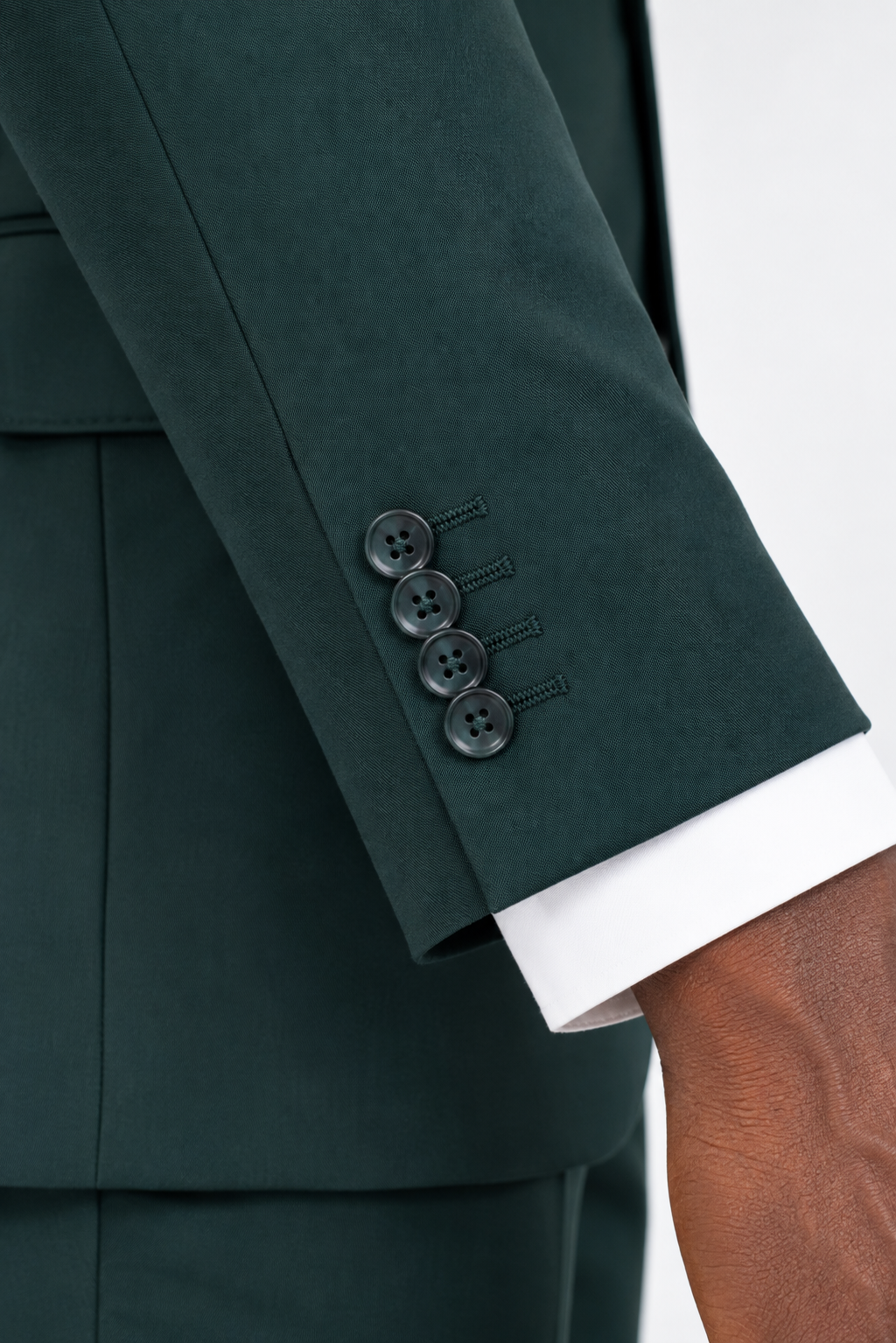 Tailored fit AV1 suit (pure S150’ wool)/GREEN