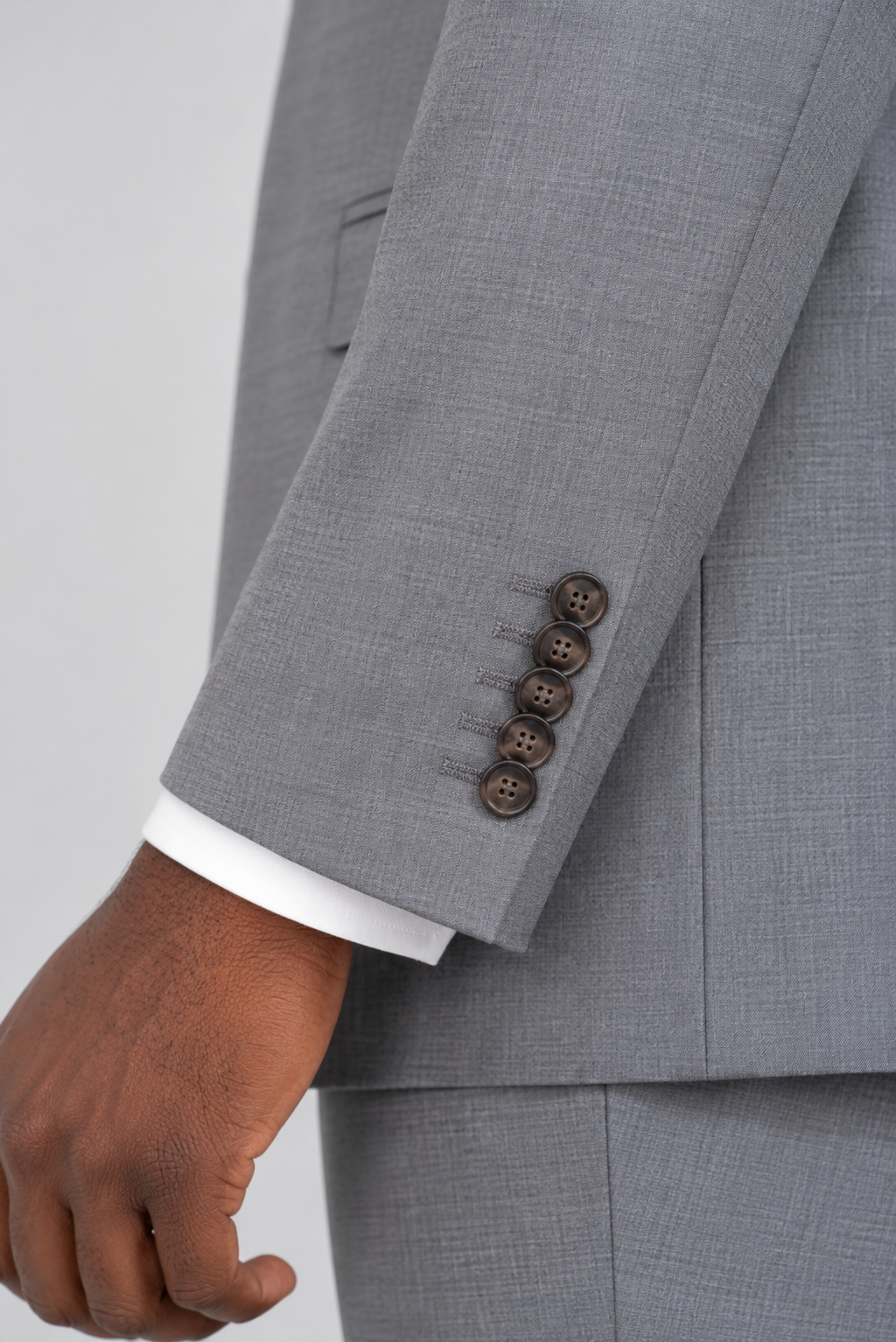 Tailored fit AV1 suit (pure S150’ wool)/GREY