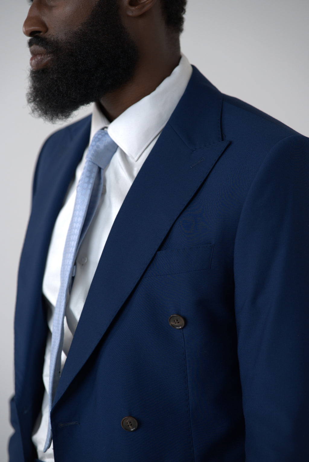 Tailored fit AV1 suit (pure S150’ wool) Blue navy