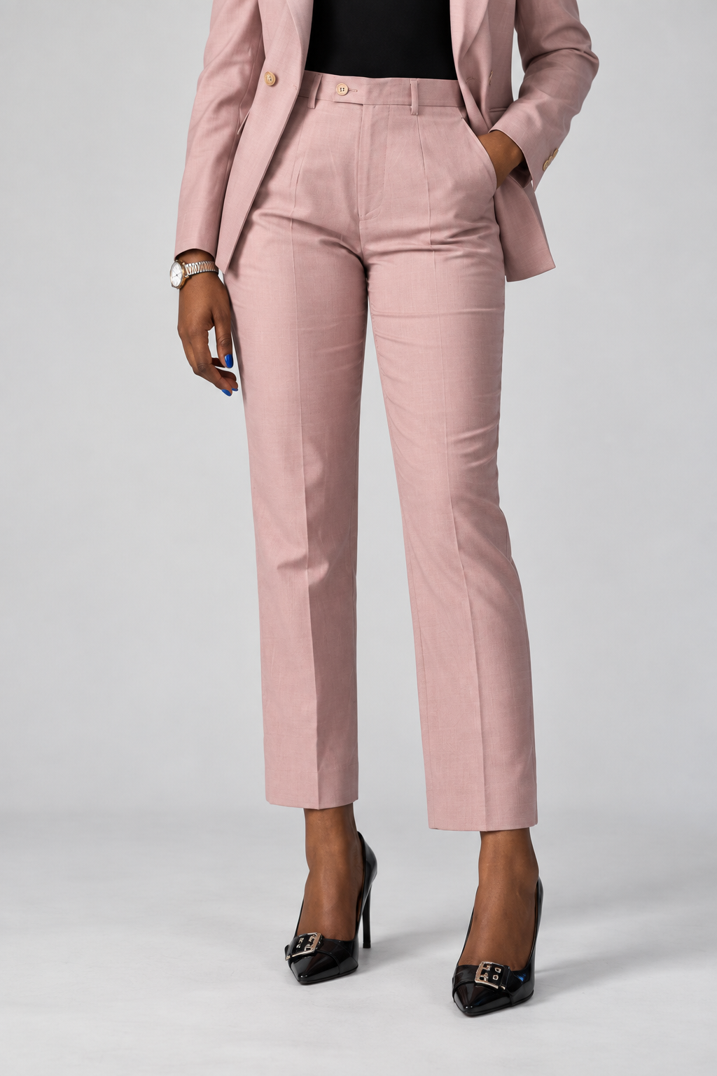 Tailored fit AV1 suit PINK