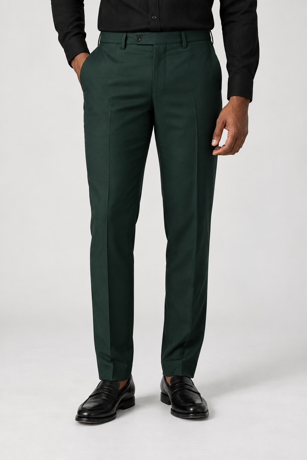 Tailored fit AV1 suit/GREEN (pure S150’ wool)