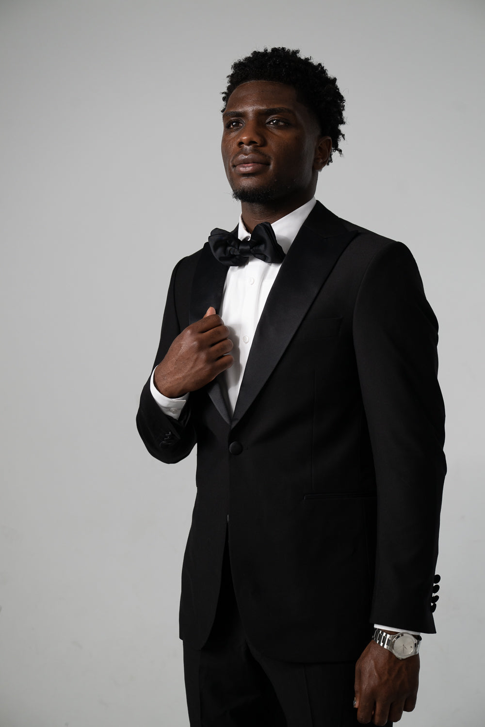 Tailored fit AV1 suit Black- (pure S150’ wool)
