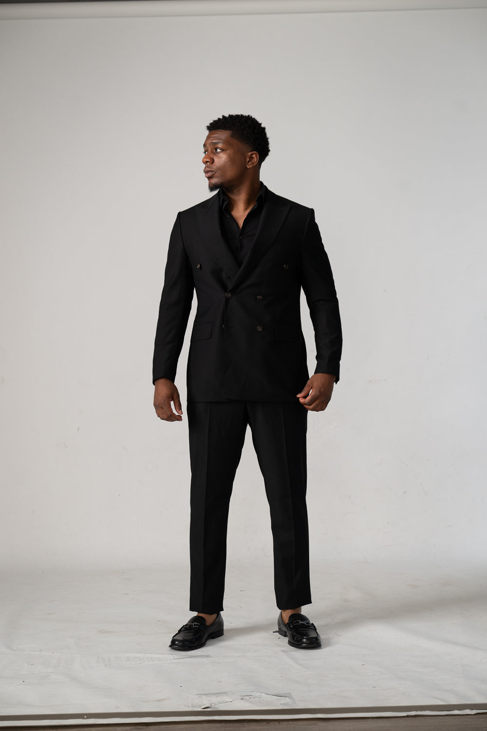 (pure S150’ wool) BLACK